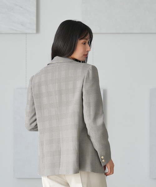 「TRUDEA」 テーラードジャケット SMALL ネイビー レディース_画像9