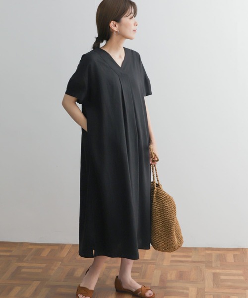 「URBAN RESEARCH DOORS」 半袖ワンピース MEDIUM ブルー レディース_画像4