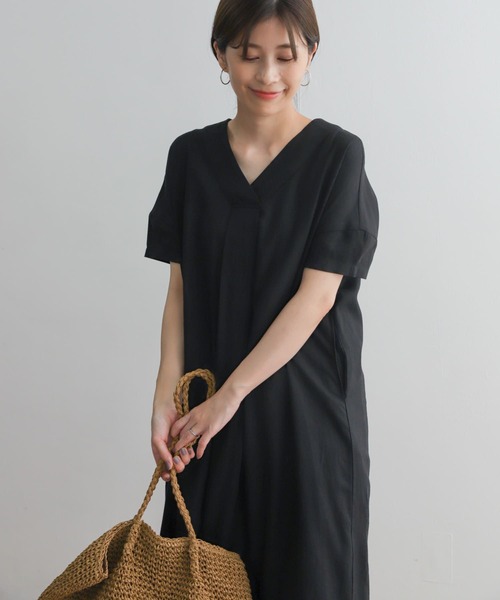 「URBAN RESEARCH DOORS」 半袖ワンピース MEDIUM ブルー レディース_画像7
