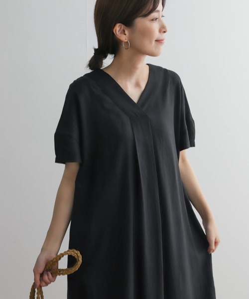 「URBAN RESEARCH DOORS」 半袖ワンピース MEDIUM ブルー レディース_画像8