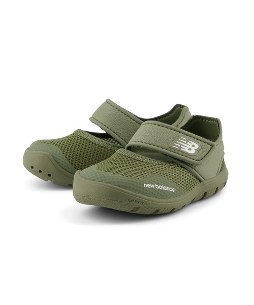 「New Balance」 「KIDS」フラットサンダル 16.5cm カーキ キッズ_画像6