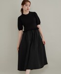 ワンピース 夏 半袖 「ほんのり甘い」フリルニ...の詳細画像4