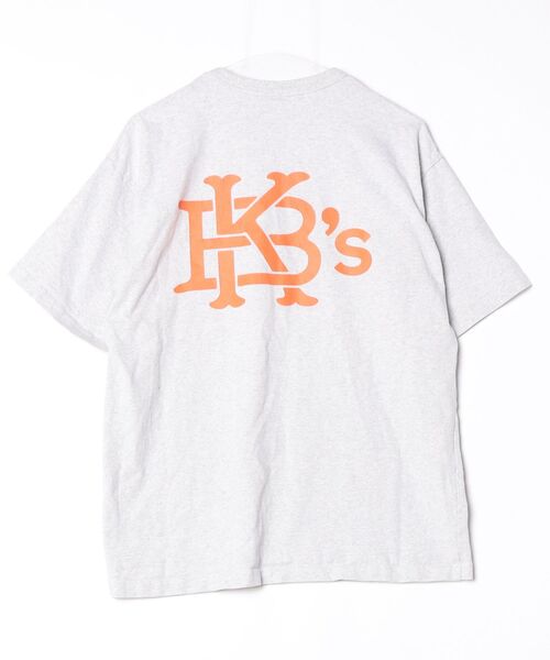 「KEBOZ」 ワンポイント半袖Tシャツ M グレー メンズ_画像2