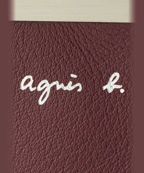 agnes b.（アニエスベー） 二つ折り 二つ折り財布 財布 レザー がま口