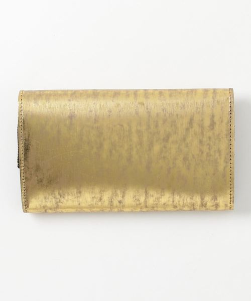 『人気のゴールド』sot エコムラレスレザー長財布　ゴールド エコムラレスレザー長財布 | sot online store