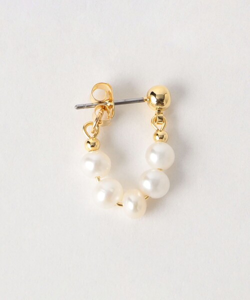 BEAUTY＆YOUTH UNITED ARROWS パール ピアス 淡水パール 粒ライン