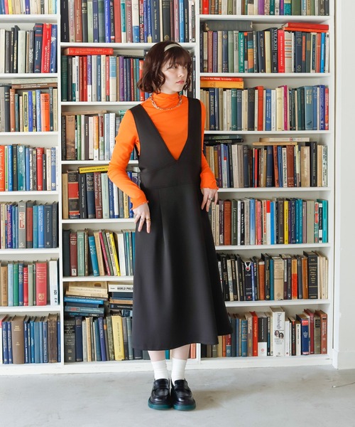 ワンピース ジャンパースカート シンプルvネックジャンスカ Zozotown Paypayモール店 通販 Paypayモール