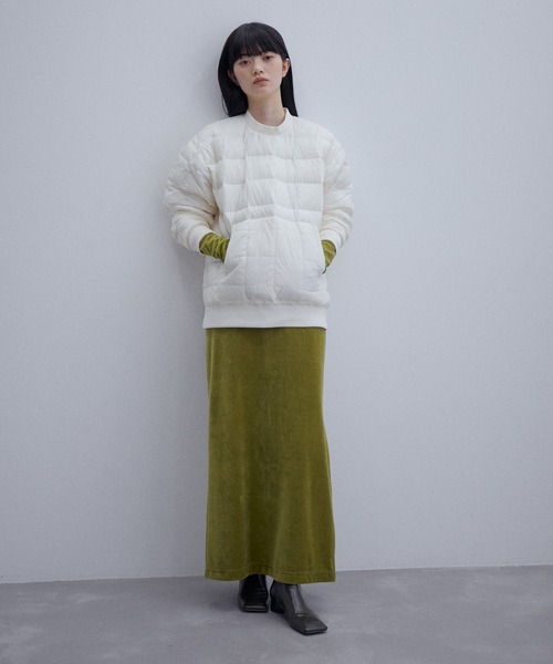 ADAM ET ROPE'（アダムエロペ） トップス 【TAION】CREWNECK DOWNプル