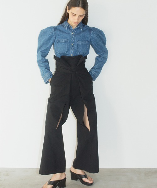 パンツ LEINWANDE Wrap Trousers leinwande パンツ Wrap Trousers レディース : ZOZOTOWN Yahoo