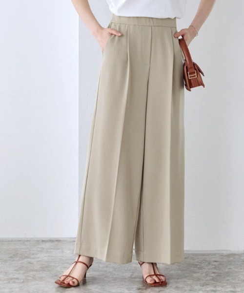 Pierrot（ピエロ） パンツ 高見えワイドパンツ レディース : ZOZOTOWN