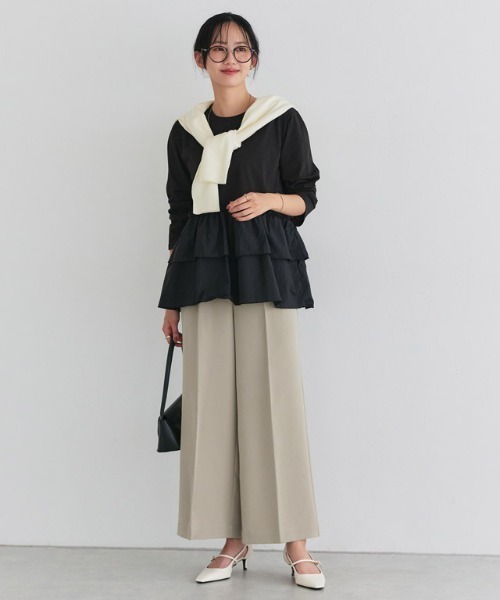 Pierrot（ピエロ） パンツ 高見えワイドパンツ レディース : ZOZOTOWN