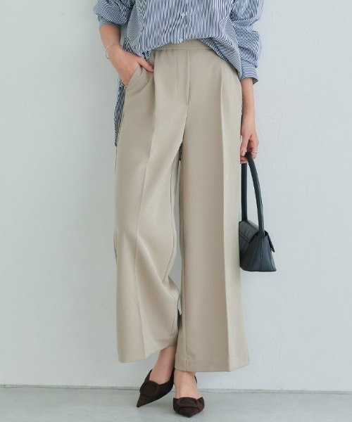 Pierrot（ピエロ） パンツ 高見えワイドパンツ レディース : ZOZOTOWN