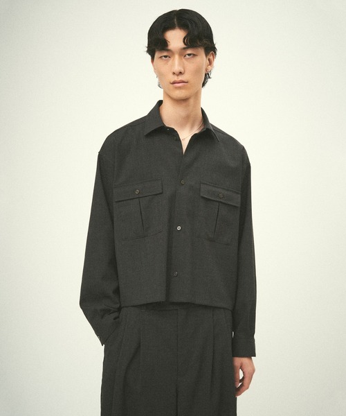 JUHA シャツ TROPICAL CLOTH CROP SHIRT メンズ レディース