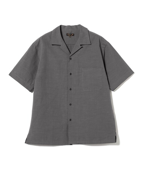 シャツ *A VONTADE / コットンリネン オープンカラー ショートスリーブシャツ メンズの画像