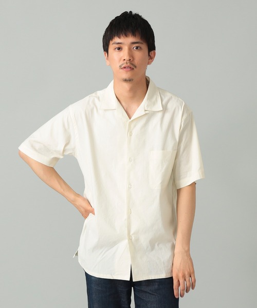 A VONTADE シャツ *A / コットンリネン オープンカラー ショート