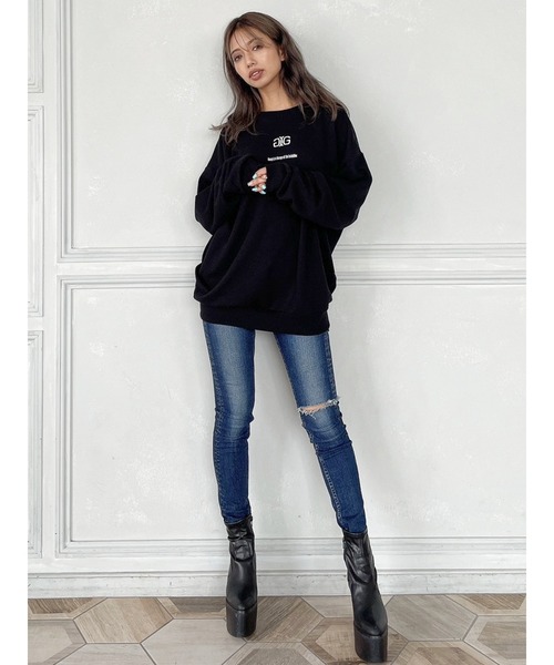 gyda♡ジェイダ♡スウェットトップス GYDA（ジェイダ） トレーナー スウェット BEVERLY HILLSドルマン