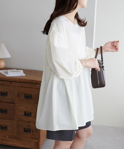 新品未使用⭐︎DAMA ペプラムブラウス　ピンク　S ディノス クラシックFashion - 新品未使用⭐︎DAMA ペプラムブラウス