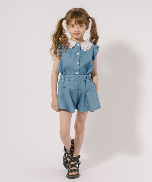 ハンドメイド子供袋　フレアシャツ、フリルパンツ120 ハンドメイド子供袋 フレアシャツ、フリルパンツ120