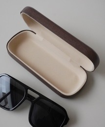 Port 伊達メガネ メガネ 眼鏡 ウッド調 シンプル メガネケース