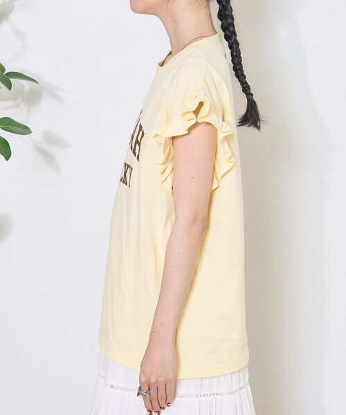 tシャツ ロゴノースリーブシャツ「CLEAR_CREA」 レディース tシャツ ロゴノースリーブシャツ「CLEAR_CREA」 レディース