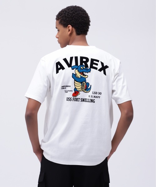 AVIREX（アヴィレックス） tシャツ 「WEB＆DEPOT限定」USS FORT