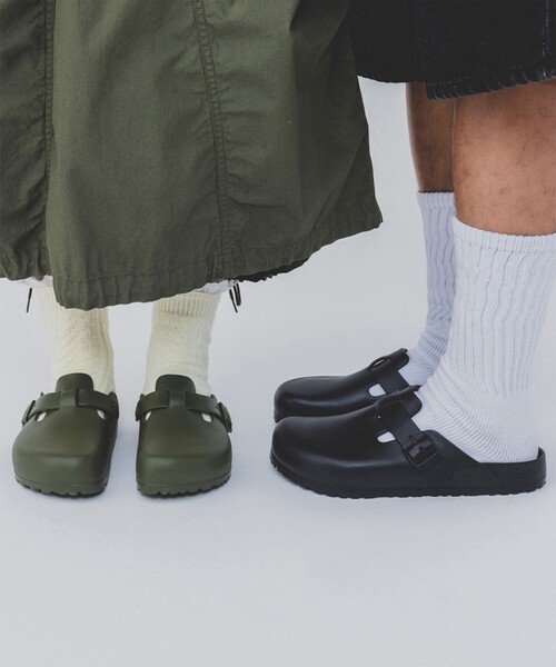 BIRKENSTOCK サンダル / BOSTON EVA BLACK メンズ : ZOZOTOWN