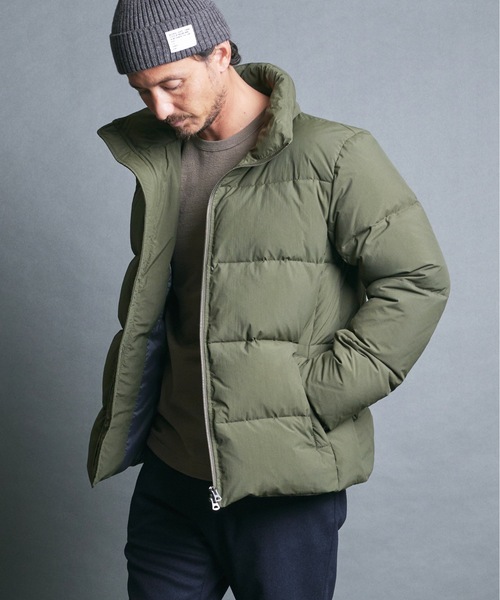 Magine ダウンジャケット ダウン NYLON HI STAND ZIP BASIC DOWN