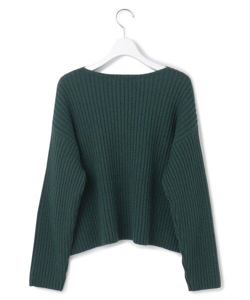 【Oggi2月号掲載/洗える】カシミヤブレンド クロップド ニット Oggi2月号掲載/洗える】カシミヤブレンド クロップド ニット