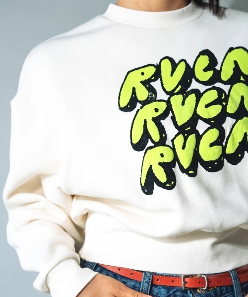 RVCA トレーナー スウェット レディース CLOUDY CREW トレーナー