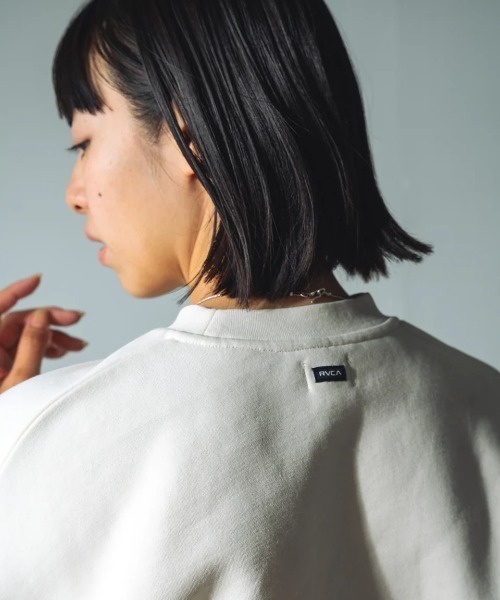 RVCA トレーナー スウェット レディース CLOUDY CREW トレーナー