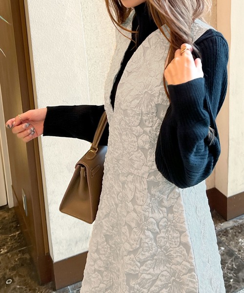 【新品未使用】オブリ⭐︎ ジャガードフリルワンピース Futier Land（フューティアランド） ワンピース 「オケージョン対応