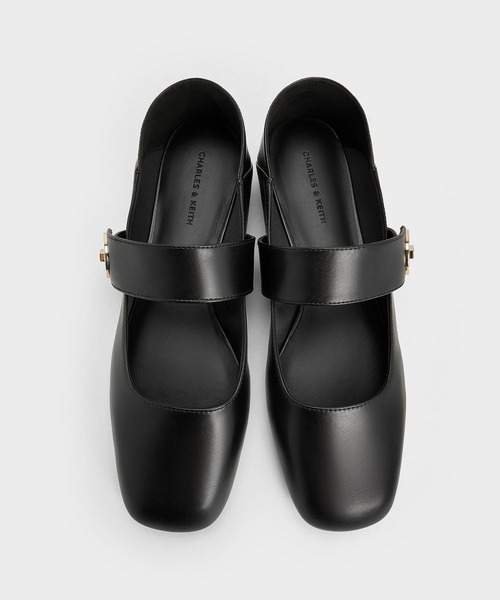 CHARLES & KEITH Yara ヤラ メリージェーンフラット 23.5 CHARLES & KEITH Yara ヤラ メリージェーンフラット （Silver