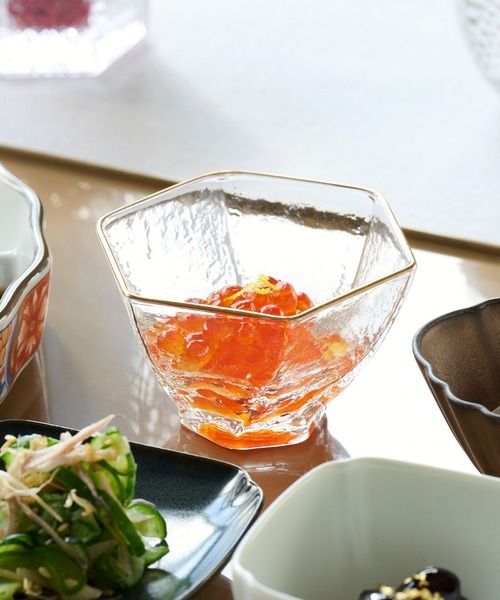LAKOLE（ラコレ） 食器 GOLDラインガラス小鉢B / 232614 : ZOZOTOWN