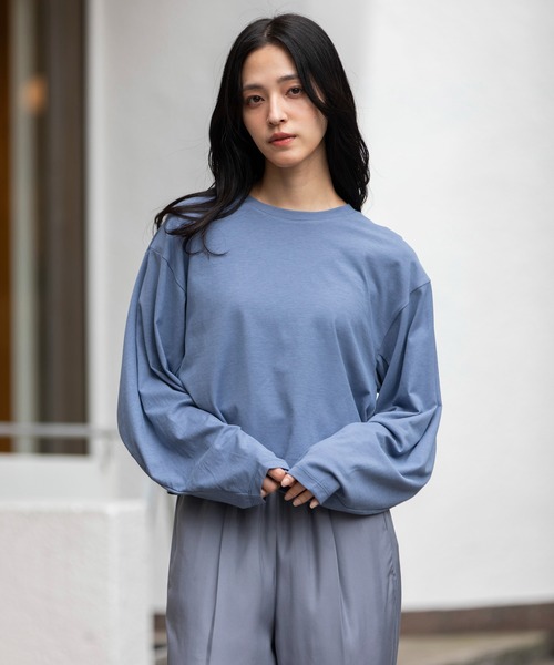 tシャツ 「接触冷感」ボリュームスリーブTシャツ レディース