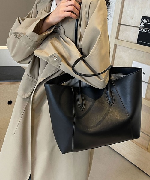 ★専用★ ファスナー付トートバッグ他　echino ビックキャット ファスナー付トートバッグ ショッピングバッグ L 約32×40×11cm