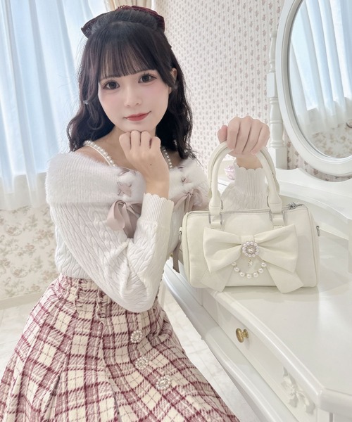 ROJITA ショルダーバッグ ROJITA ショルダーバッグ バッグ BIGリボンバック レディース