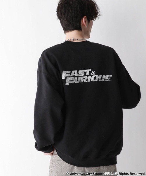 BOOWY スウェット　長袖　レア RAGEBLUE（レイジブルー） トレーナー スウェット 「Fast＆Furious