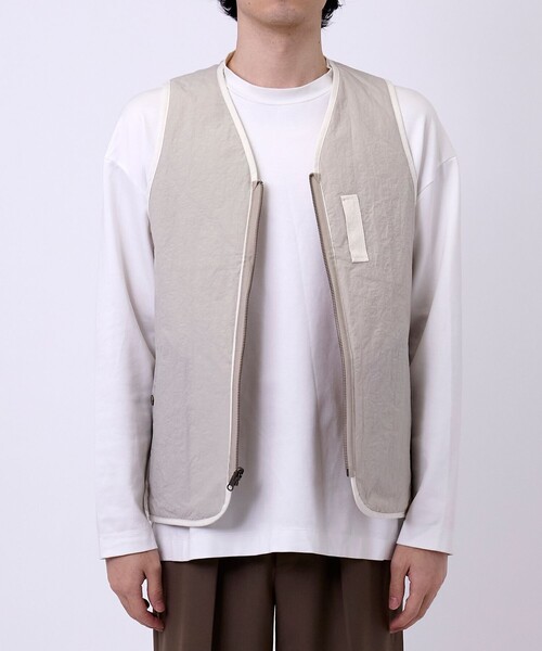 Name.（ネーム） ベスト ジレ 「Name.」REVERSIBLE 6x6VEST メンズ 
