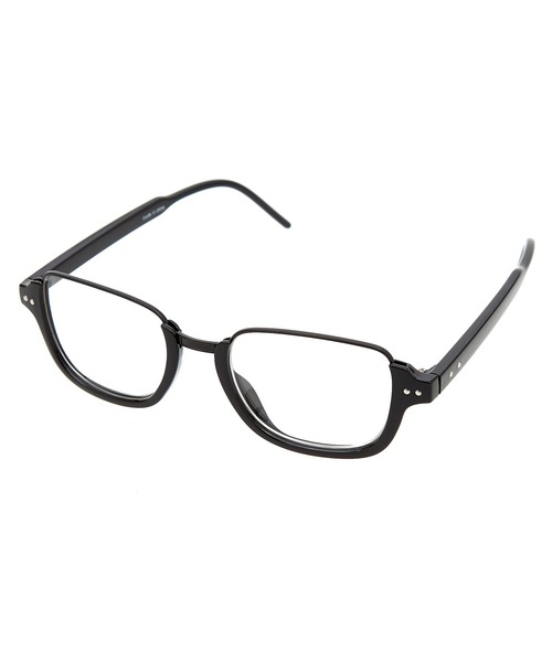 伊達メガネ メガネ 眼鏡 an meets zakka アンダーリムメガネ