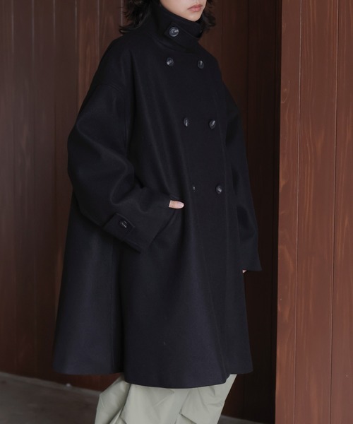 美品、カールヘルムのPコート hellam（ヘラム） ピーコート FREE アイボリー レディース : ZOZOTOWN