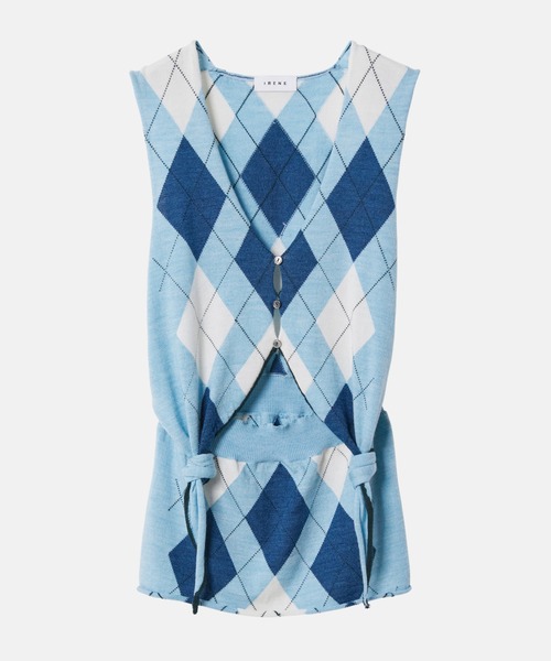 atlast&co Argyle Vest アーガイルベスト　サイズ42 Stitch Argyle Knit Vest