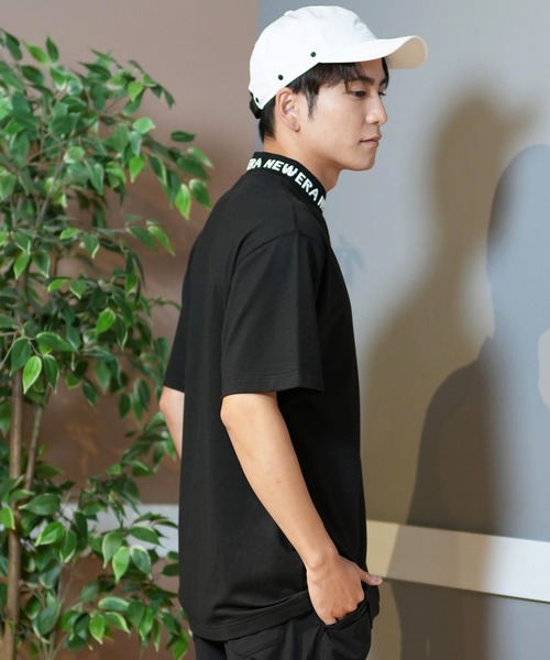 NEW ERA GOLF ニューエラゴルフ　ハーフジップ 半袖シャツ　メンズ NEW ERA GOLF ニューエラ ゴルフ 半袖 ポロシャツ Color Block