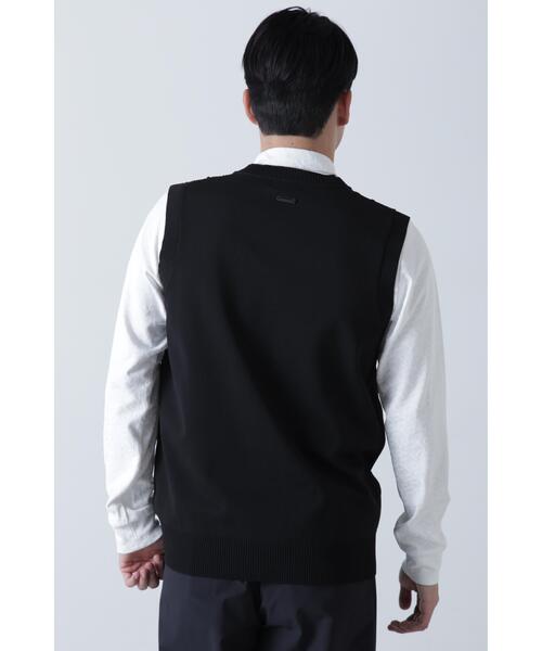 St ANDREWS セーター ニット 「St ANDREWS」12G V地柄 Vネックニット
