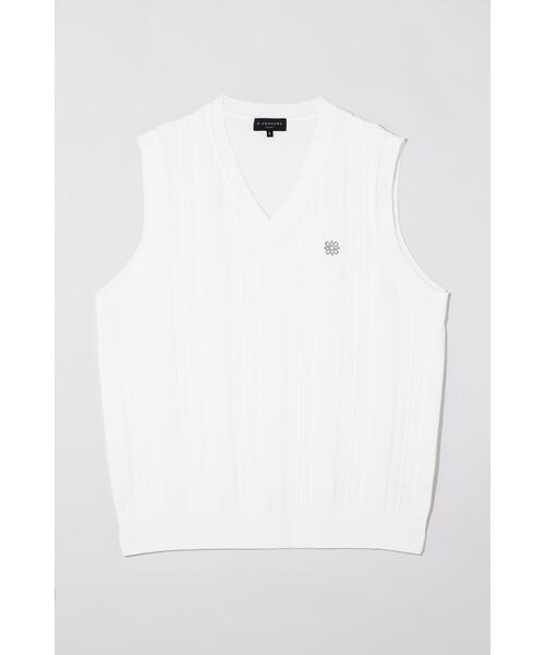 St ANDREWS セーター ニット 「St ANDREWS」12G V地柄 Vネックニット