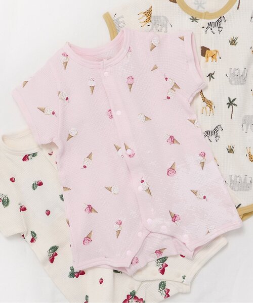 ベビー服 ロンパース 「WEB限定」ワッフルロンパス | apres les cours | 04