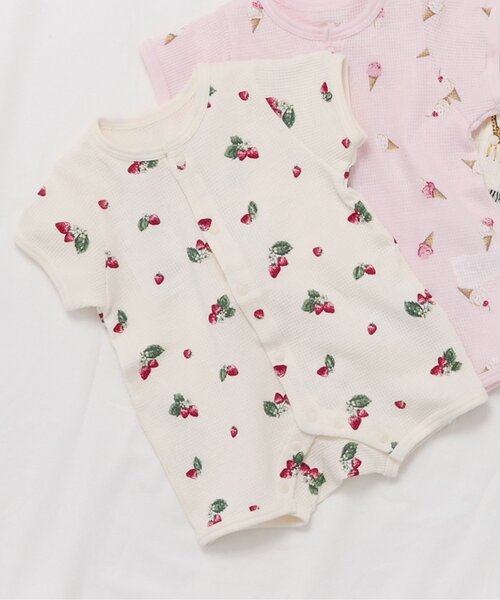 ベビー服 ロンパース 「WEB限定」ワッフルロンパス | apres les cours | 01