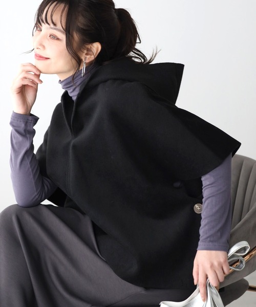 ベスト ジレ 軽コートいらず！大人ラフベスト重ね着に最適！ レディース