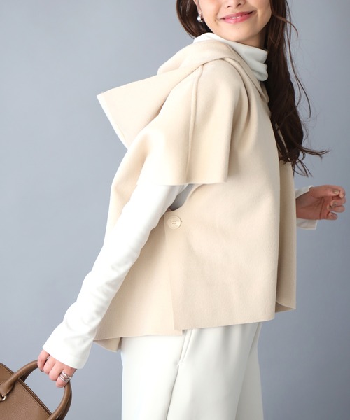 ベスト ジレ 軽コートいらず！大人ラフベスト重ね着に最適！ レディース Ehre style ベスト ジレ 軽コートいらず！大人ラフベスト重ね着