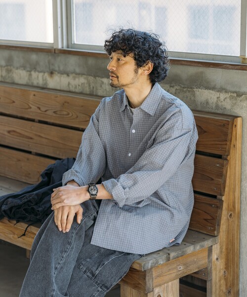 HINSON シャツ HINSON/ヒンソン レギュラーカラー ロングスリーブ