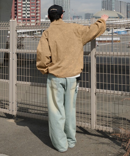 Perushu ブルゾン アウター vintage like stand collar track blouson